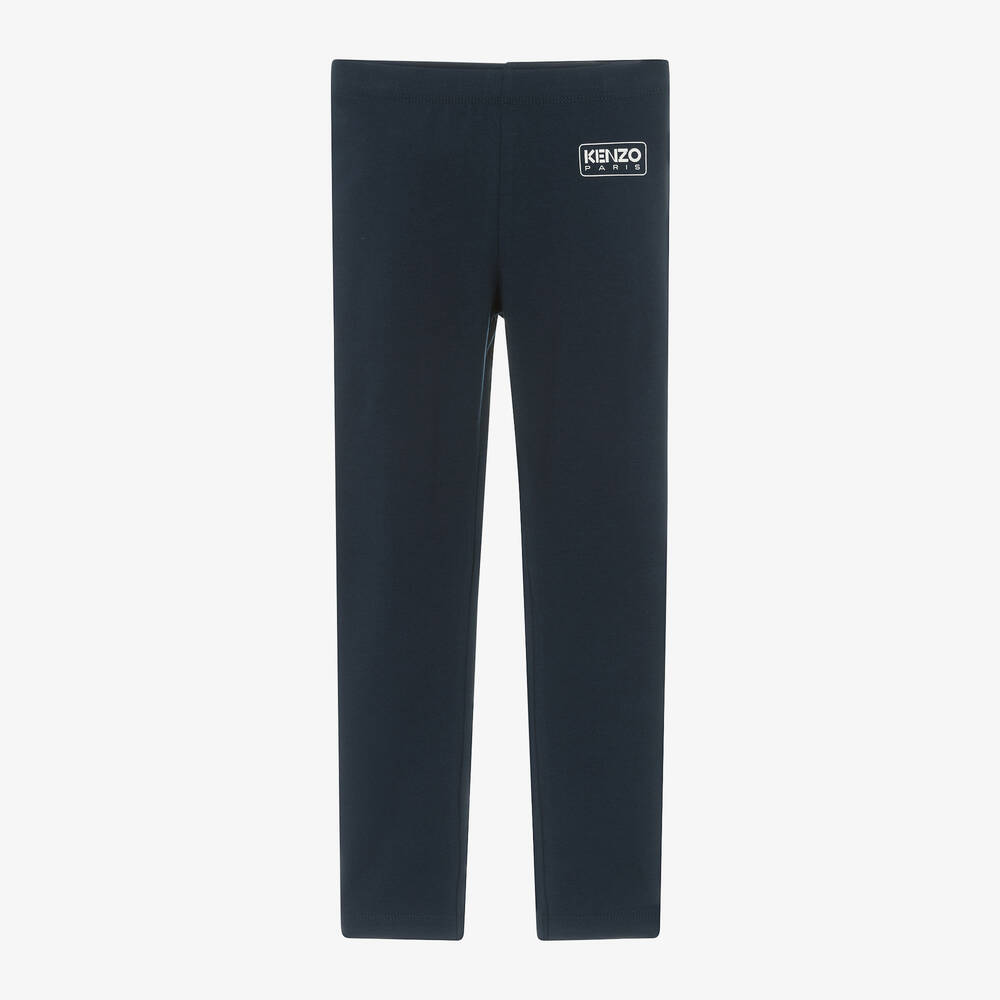 KENZO KIDS-ليغنغز قطن جيرسي لون كحلي للبنات | Childrensalon Outlet