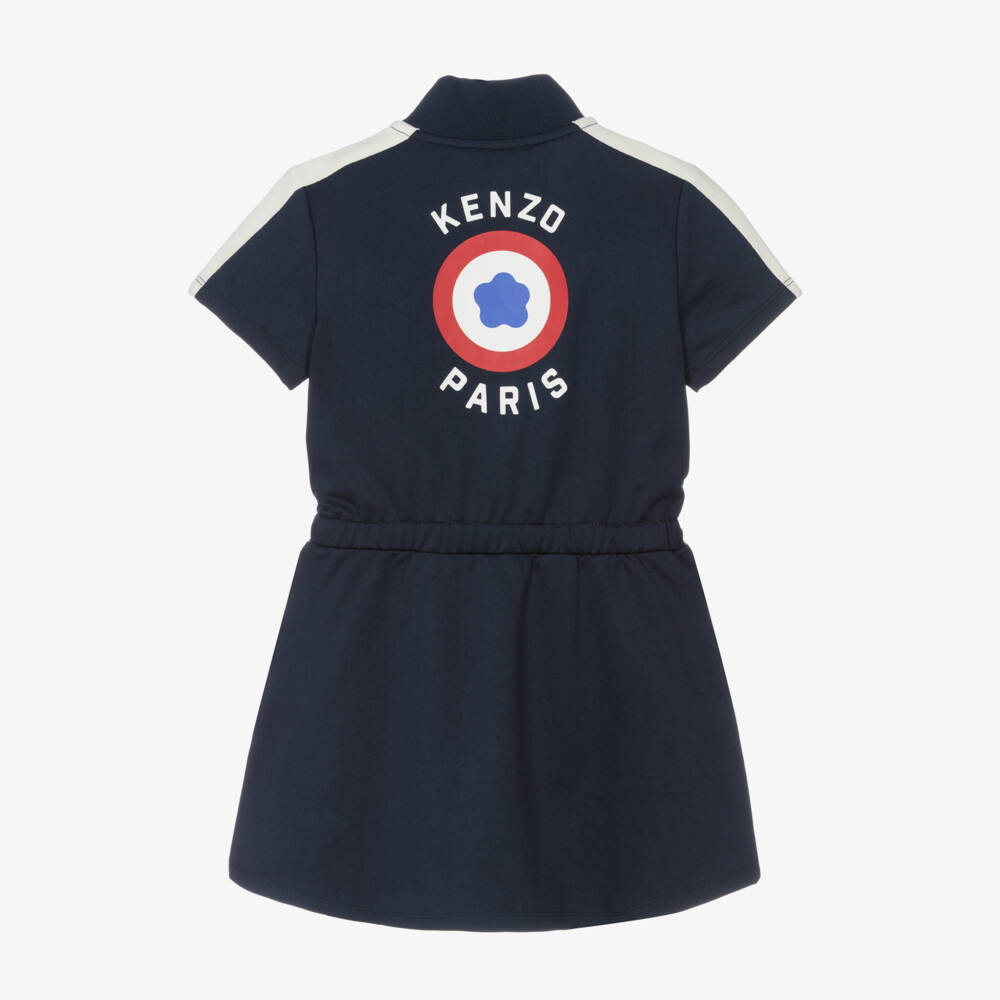KENZO KIDS-فستان جيرسي لون كحلي | Childrensalon Outlet