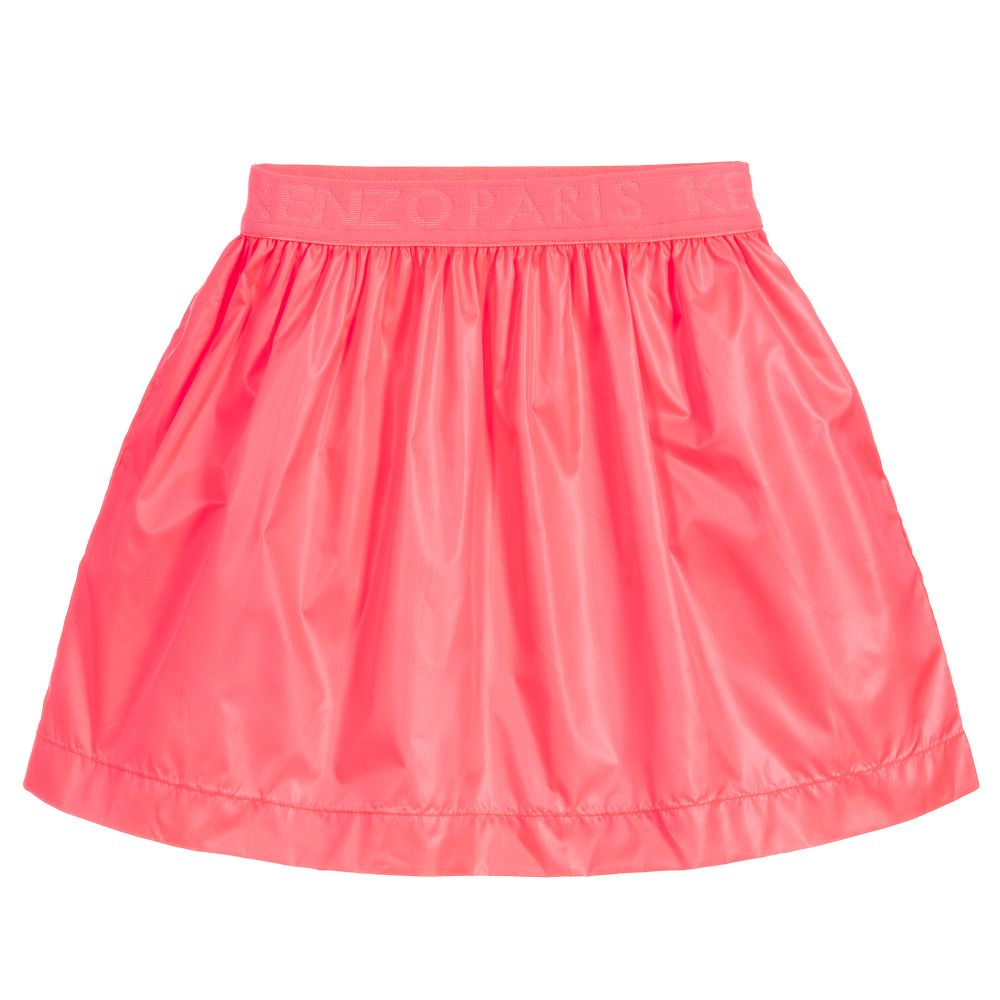 KENZO KIDS - Girls Neon Pink Skirt | Childrensalon