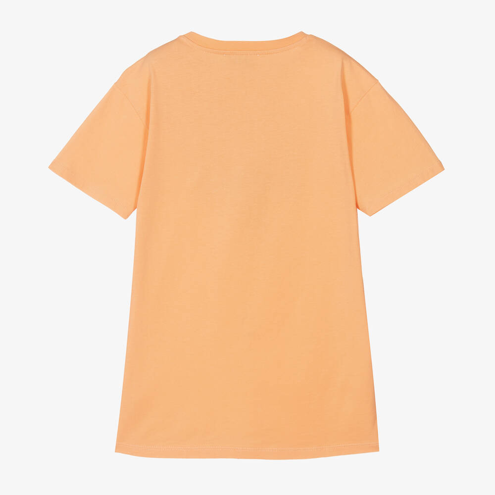 KENZO KIDS-Girls Orange Cotton Giraffe Dress | Childrensalon Outlet