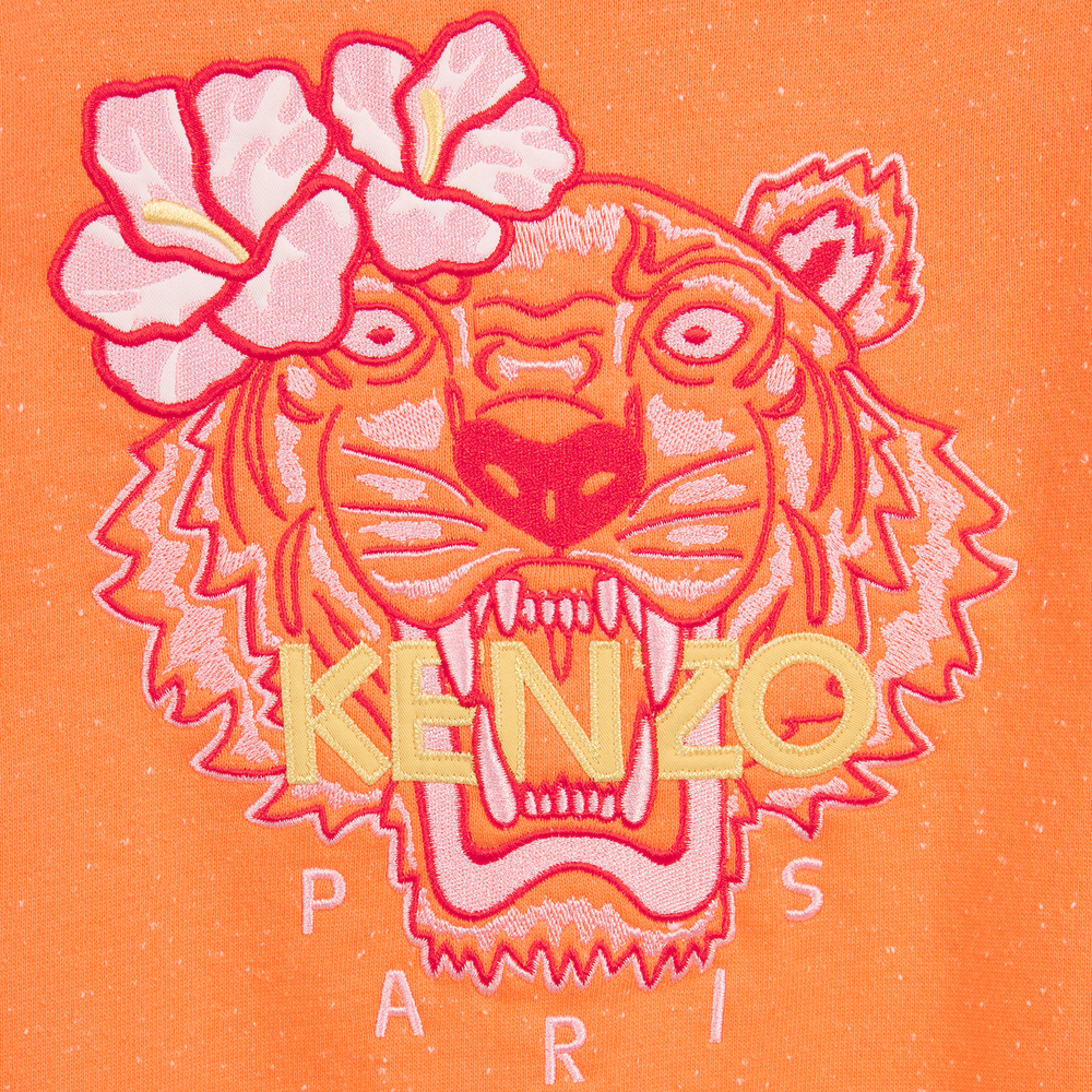KENZO KIDS-Girls Orange TIGER Sweatshirt | Childrensalon Outlet