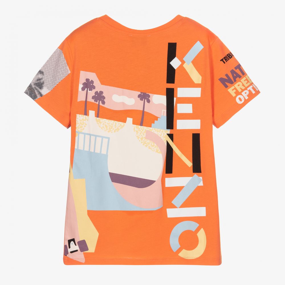 Kenzo t shirt orange online