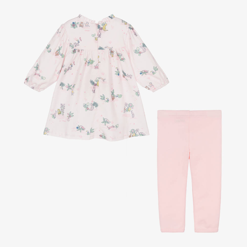 KENZO KIDS-Girls Pale Pink Jungle Set | Childrensalon Outlet