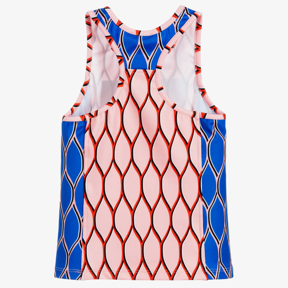 KENZO KIDS Exclusive Edition-Girls Pink & Blue Sports Top | Childrensalon Outlet