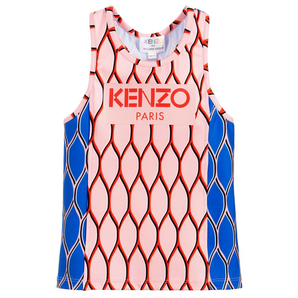 KENZO KIDS Exclusive Edition - توب رياضة لون زهري و أزرق للبنات  | Childrensalon