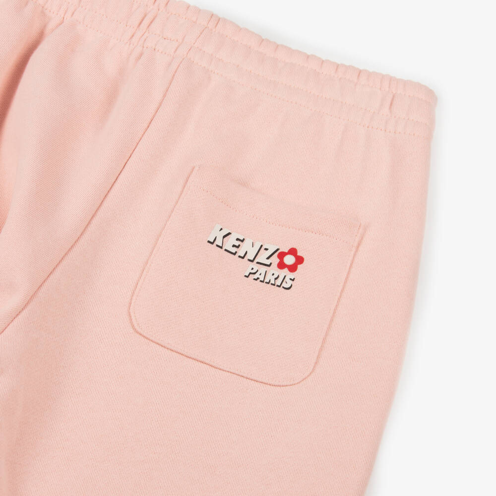 KENZO KIDS-Мягкие розовые хлопковые джоггеры для девочек | Childrensalon Outlet