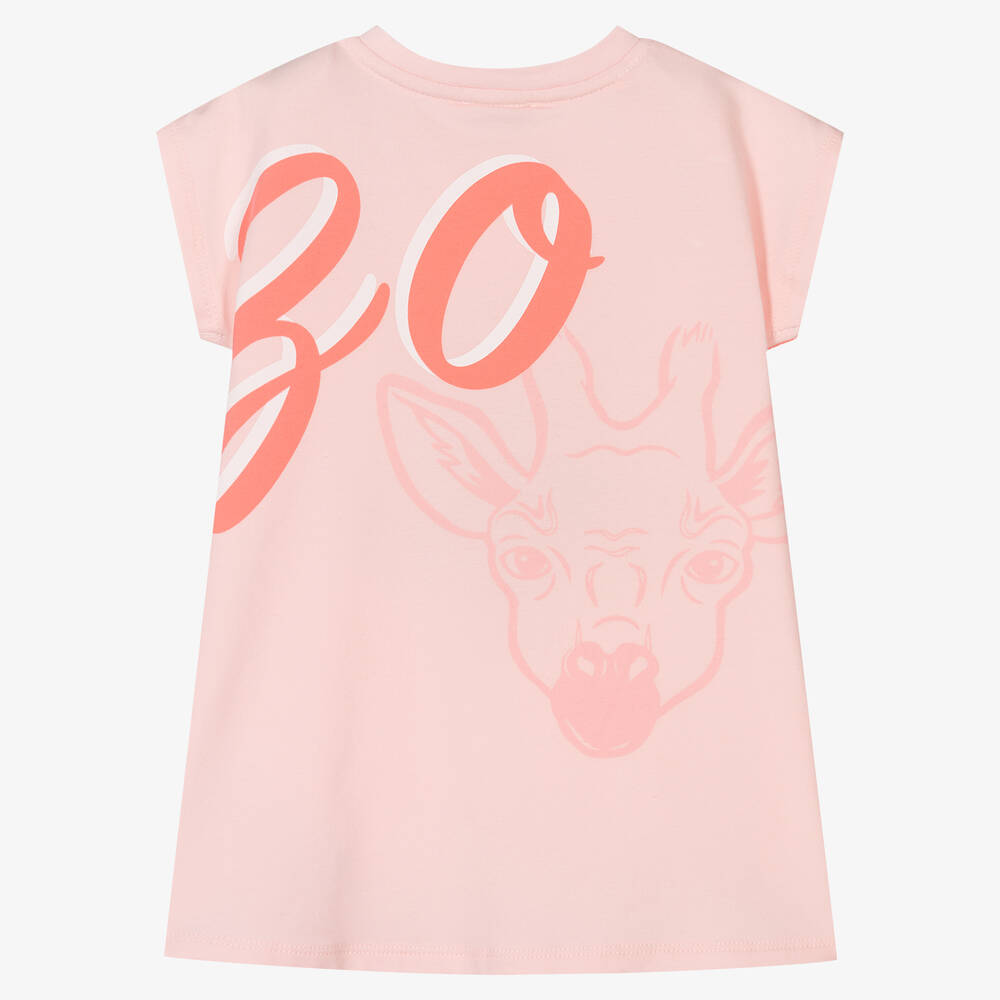 KENZO KIDS-Розовое платье из хлопкового джерси | Childrensalon Outlet
