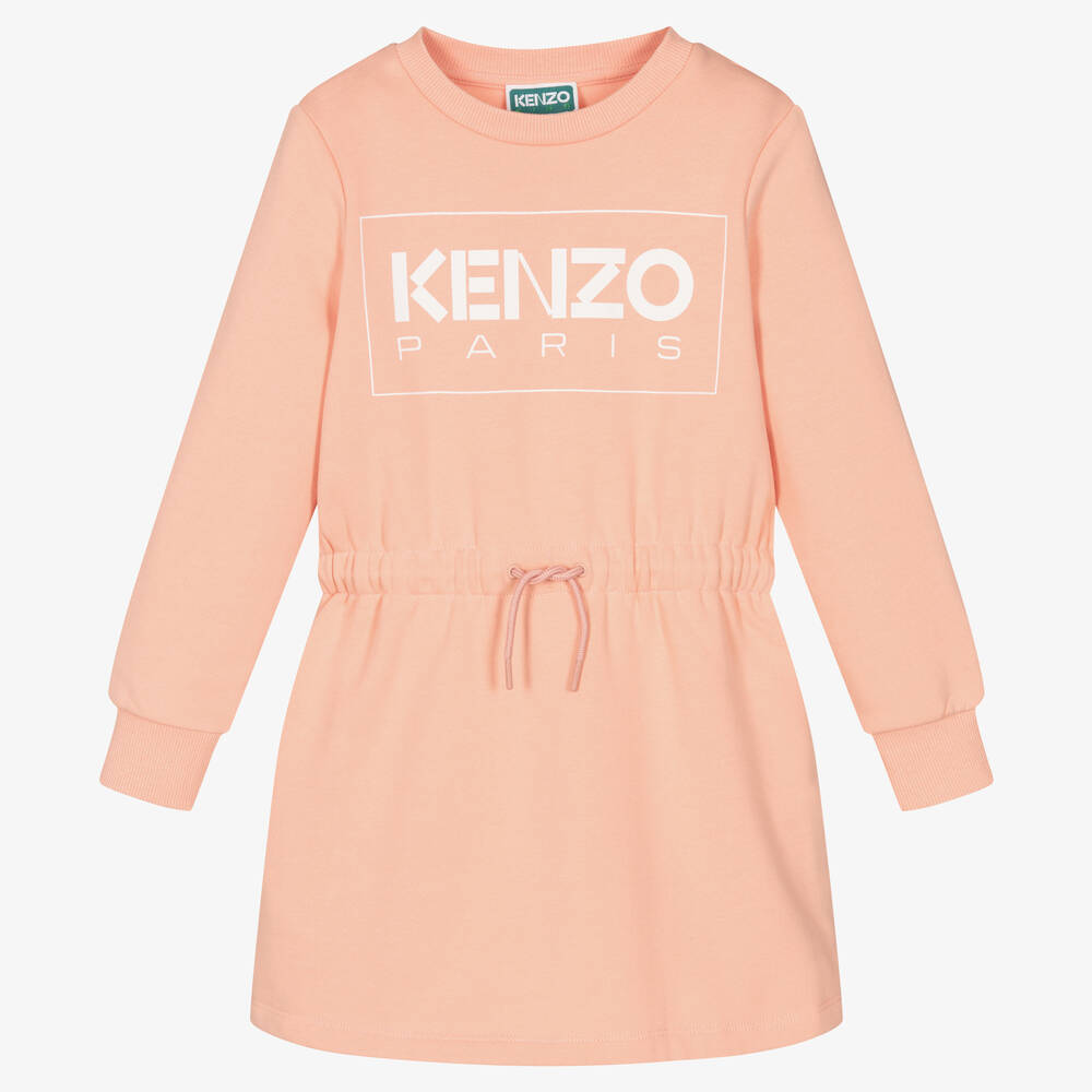 KENZO KIDS-Розовое платье из хлопкового джерси | Childrensalon Outlet