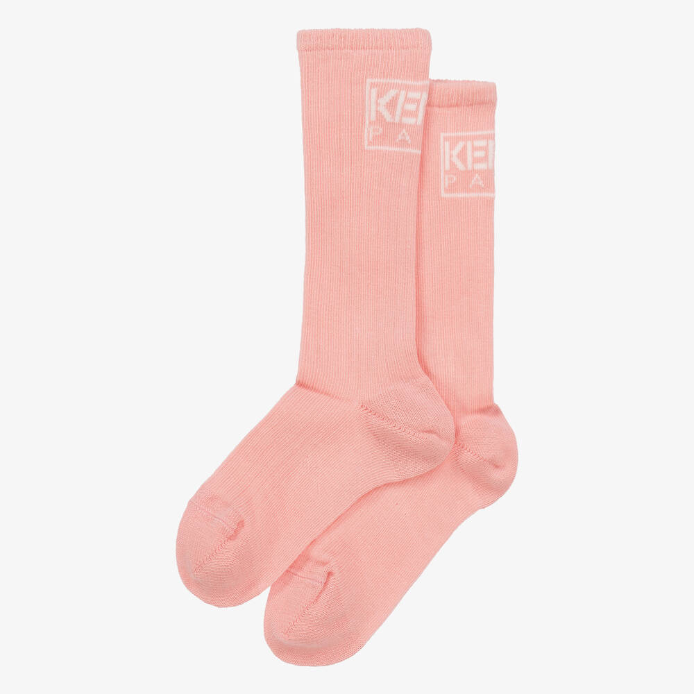 كينزو كيدز-جوارب مزيج قطن لون زهري للبنات | Childrensalon Outlet