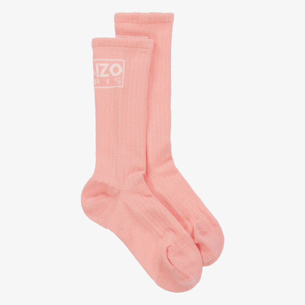 KENZO KIDS - Розовые хлопковые носки для девочек | Childrensalon