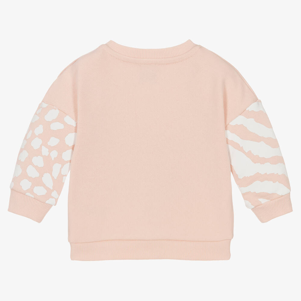 كينزو كيدز-سويتشيرت أطفال بناتي قطن لون زهري | Childrensalon Outlet