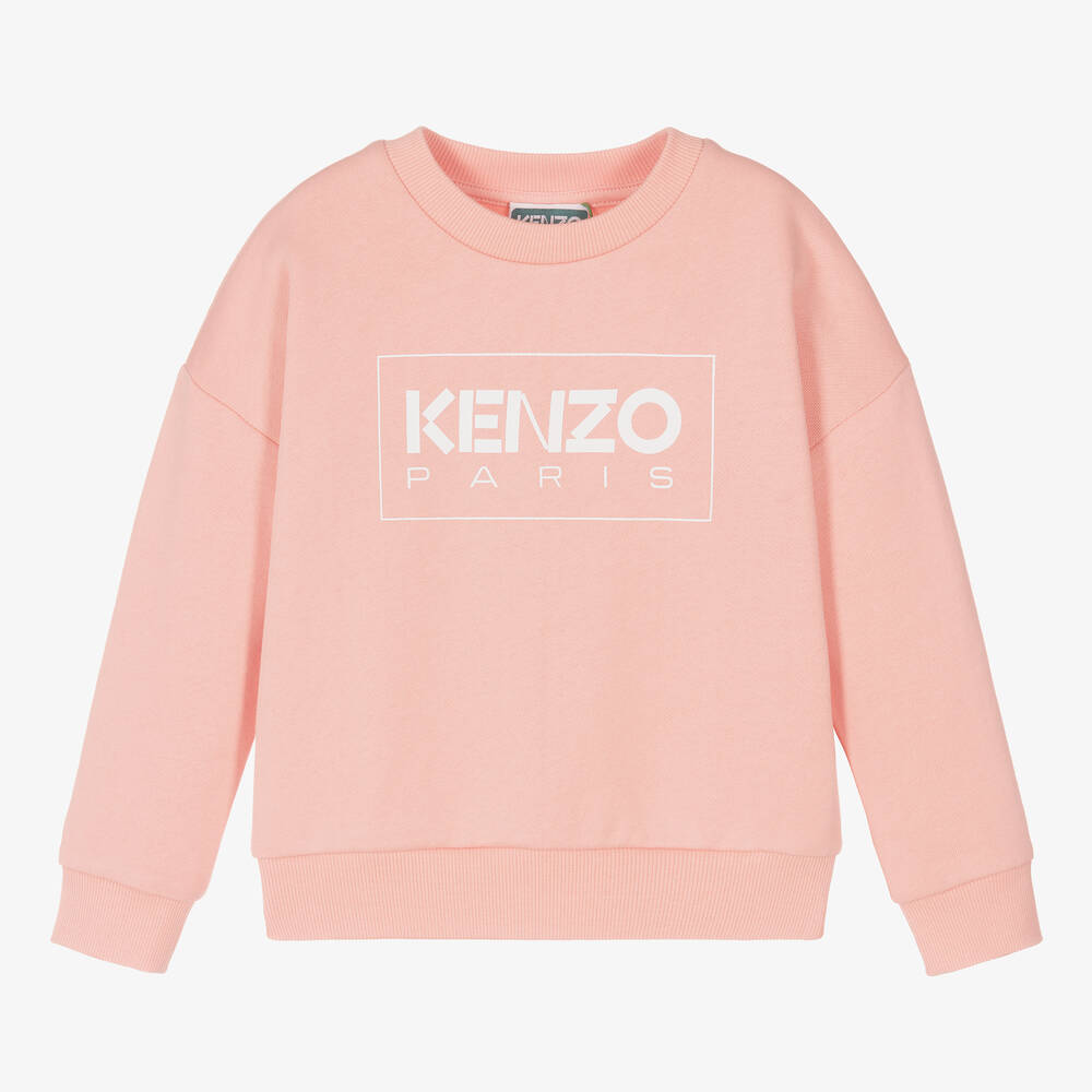 KENZO KIDS - Sweat rose en coton pour fille | Childrensalon