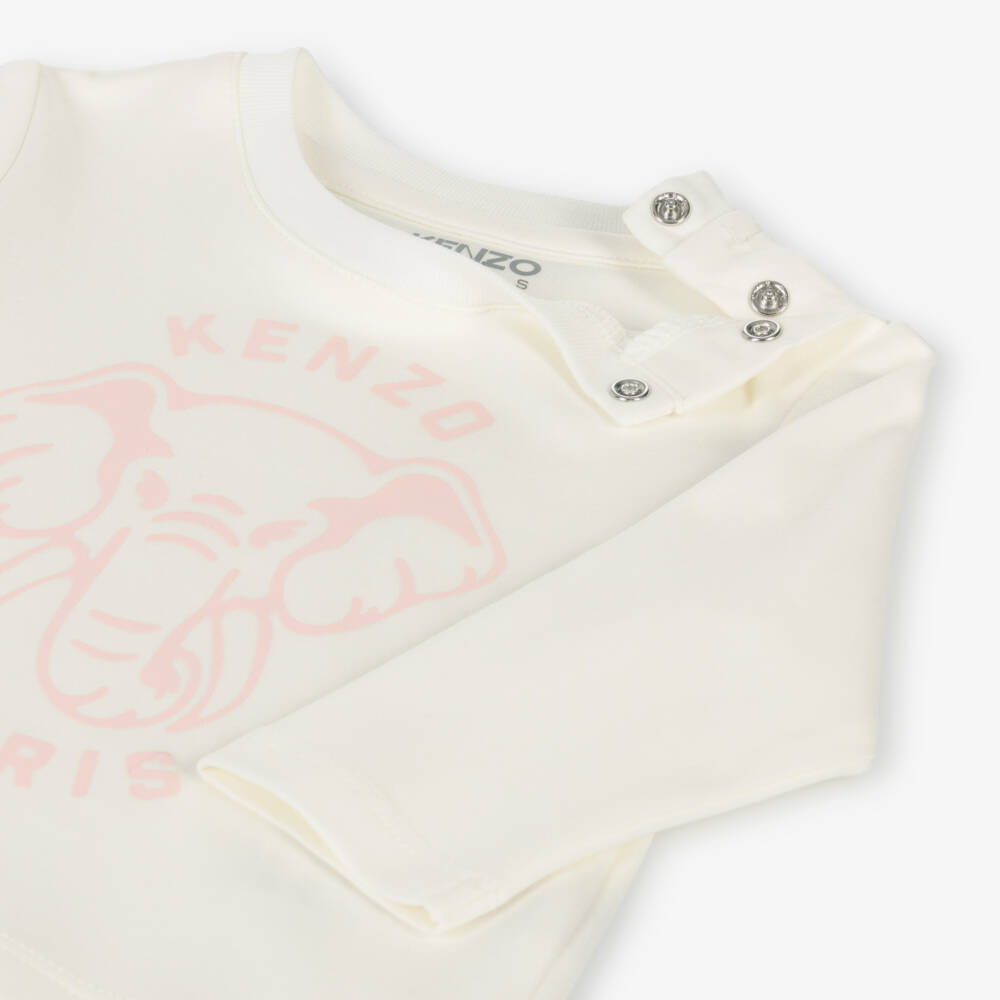KENZO KIDS-Girls Pink Elephant Hoodie Set | Childrensalon Outlet