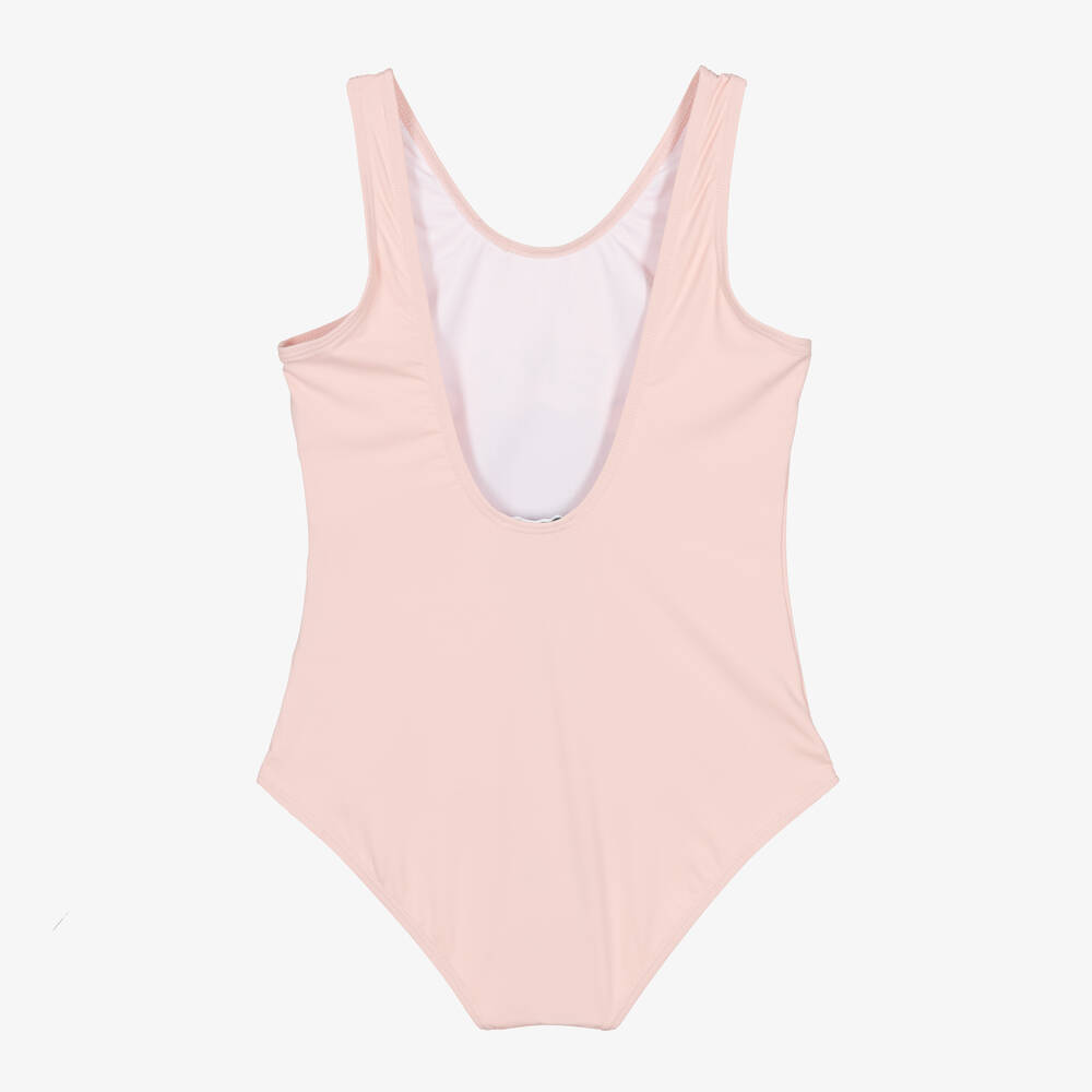 KENZO KIDS-Girls Pink Floral Logo Swimsuit | Childrensalon Outlet