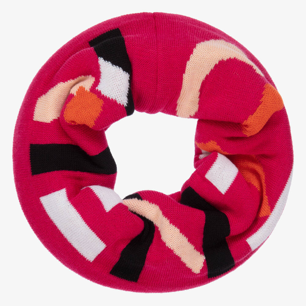 KENZO KIDS - Rosa, gestrickter Schlauchschal (M) | Childrensalon