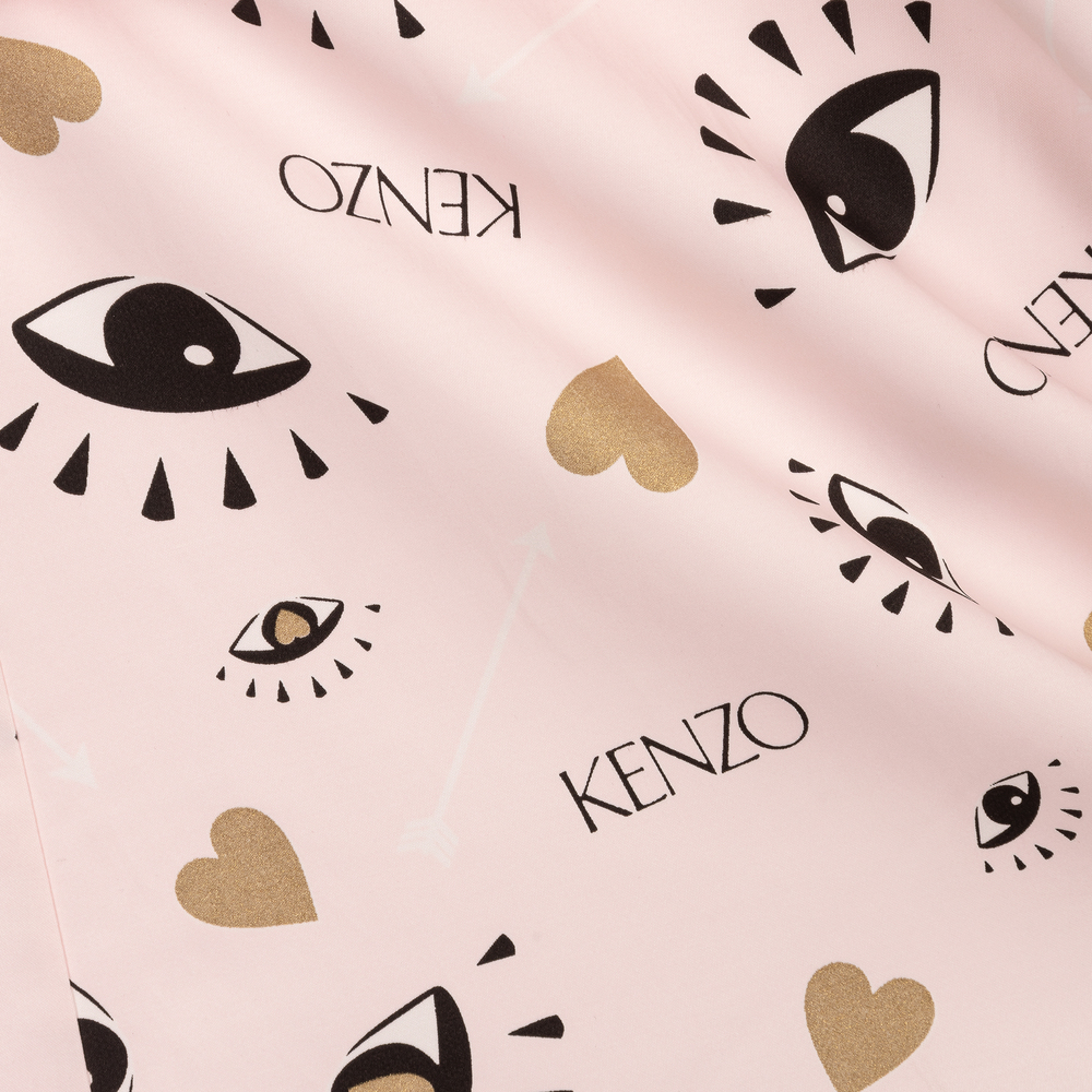 KENZO KIDS-Girls Pink Logo Dress | Childrensalon Outlet