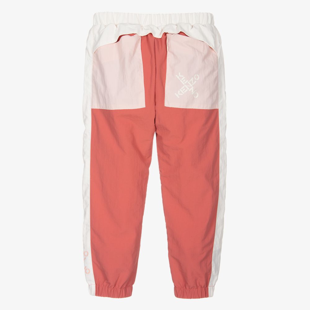 KENZO KIDS-Girls Pink Logo Joggers | Childrensalon Outlet