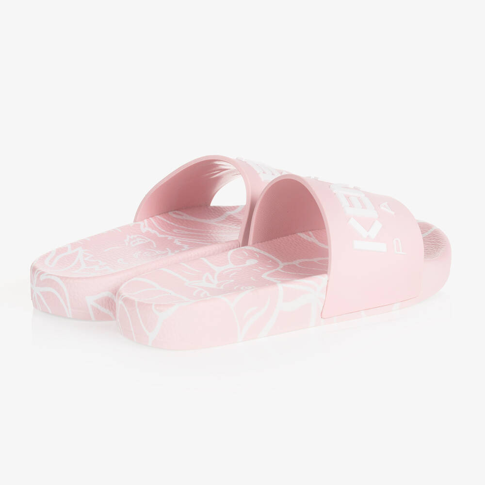 KENZO KIDS-Розовые шлепанцы для девочек | Childrensalon Outlet