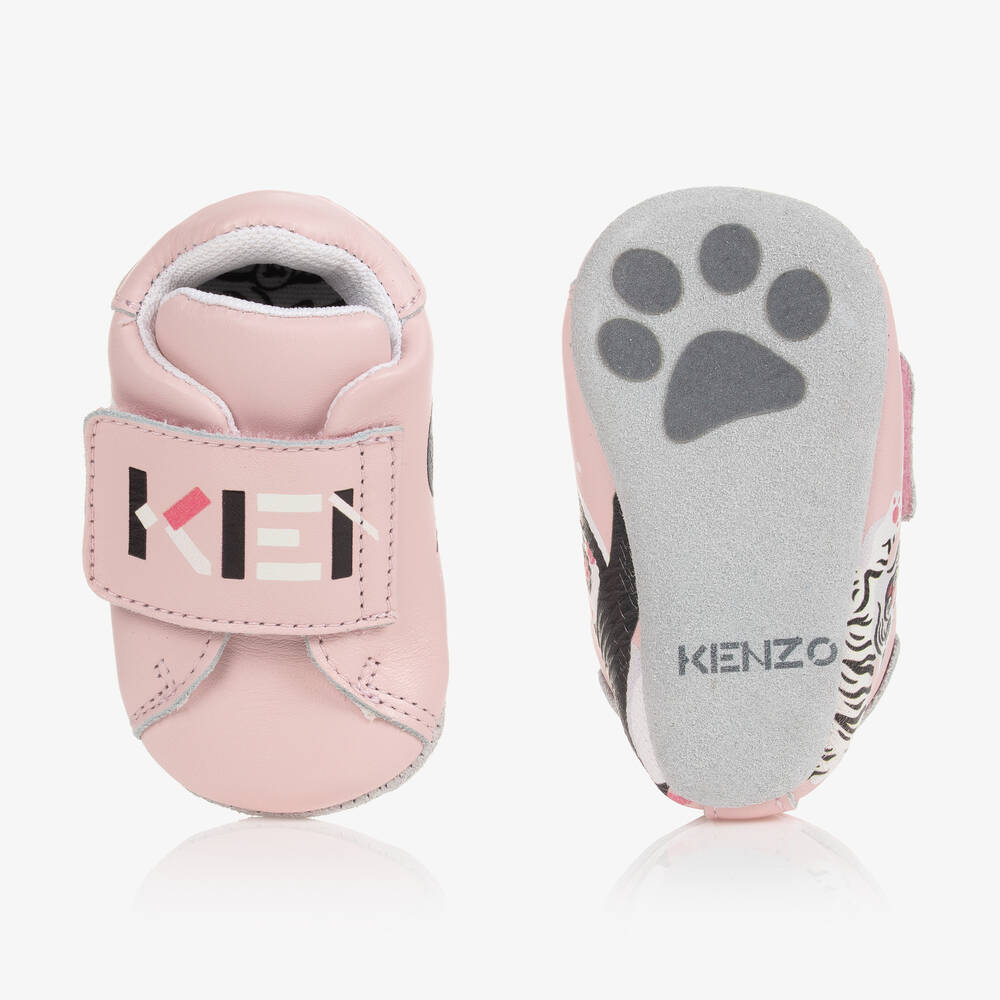 KENZO KIDS Girls Pink Pre Walker Shoes Childrensalon Outlet