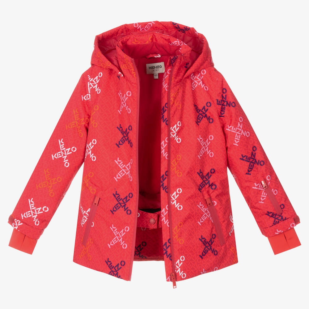 KENZO KIDS-Girls Pink Ski Jacket | Childrensalon Outlet