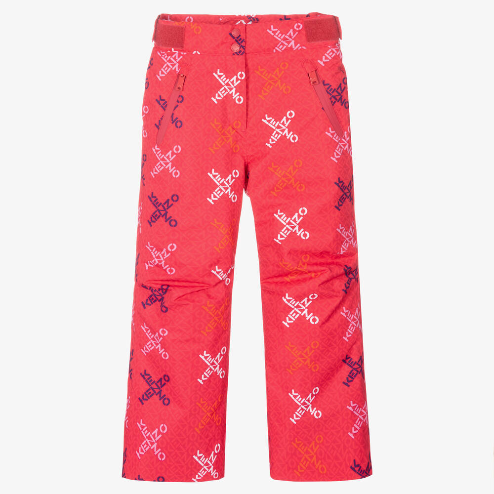 KENZO KIDS-Розовые лыжные брюки для девочек | Childrensalon Outlet