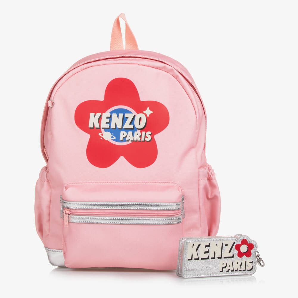 KENZO KIDS-Girls Pink Star Adventure Backpack (38cm) | Childrensalon Outlet