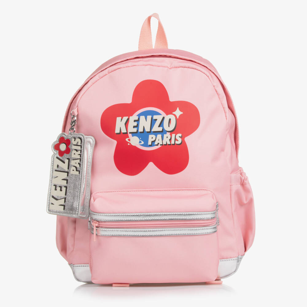 KENZO KIDS-Girls Pink Star Adventure Backpack (38cm) | Childrensalon Outlet