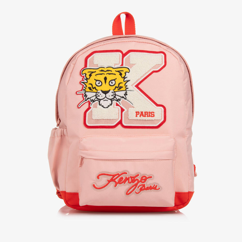 Girls Pink Tiger Backpack 37cm
