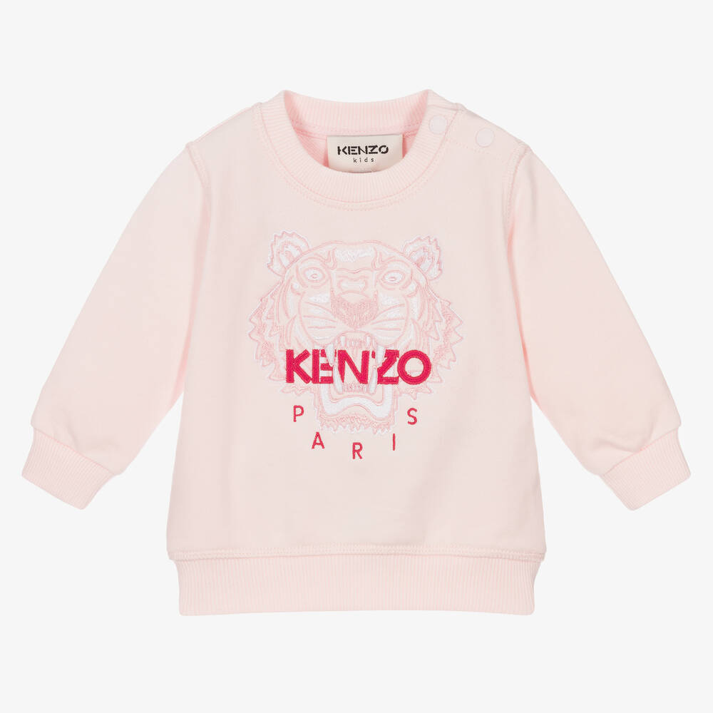 KENZO KIDS - Rosa Tiger-Sweatshirt (M) | Childrensalon