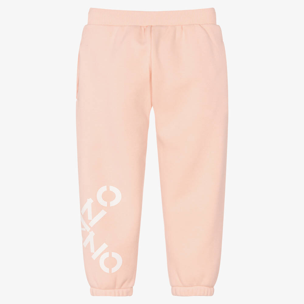 KENZO KIDS-جوغرز مزيج قطن جيرسي لون زهري للبنات | Childrensalon Outlet