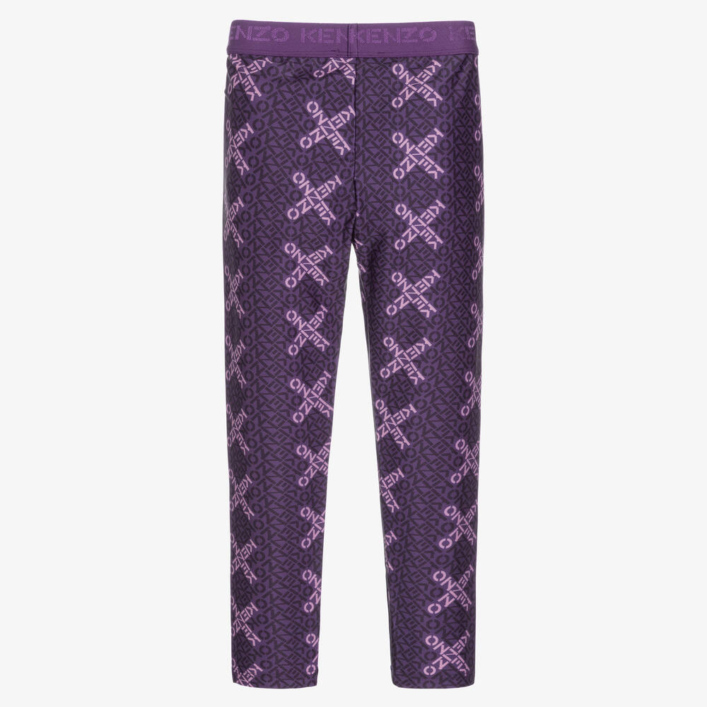 KENZO KIDS Legging violet Fille Childrensalon Outlet