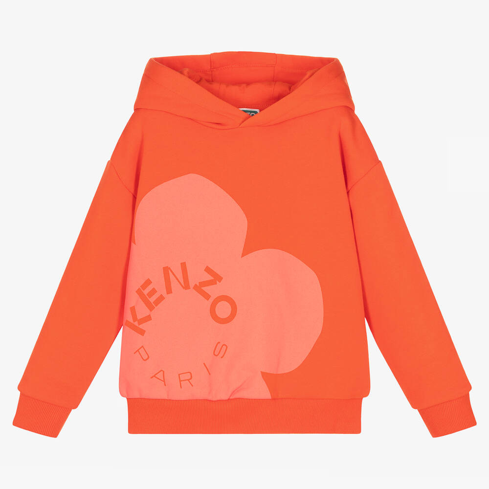 KENZO KIDS - Roter Boke Flower Baumwoll-Hoodie | Childrensalon