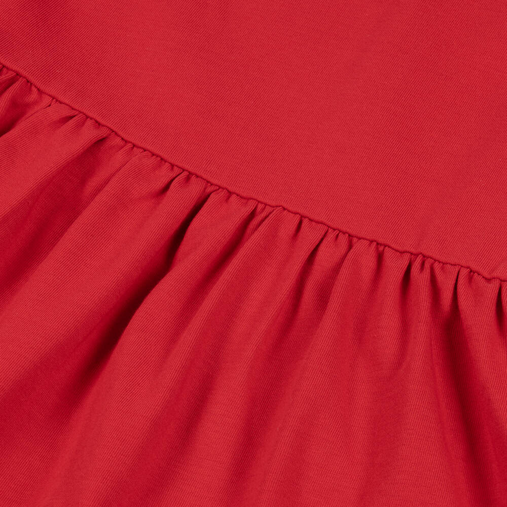 KENZO KIDS-Girls Red Cotton Jersey Planet Boke Dress | Childrensalon Outlet