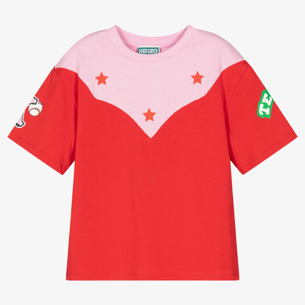 Red kenzo shirt sales