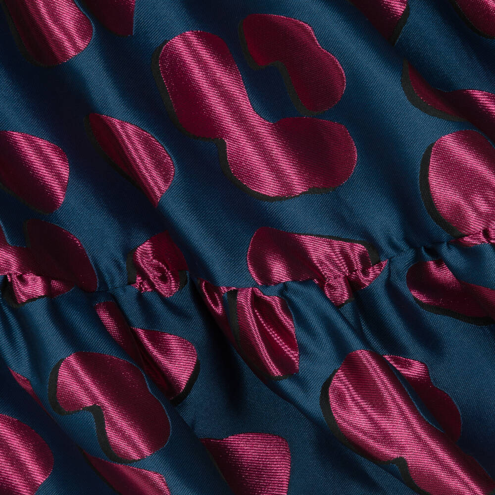 KENZO KIDS-Girls Satin Leopard Print Dress | Childrensalon Outlet