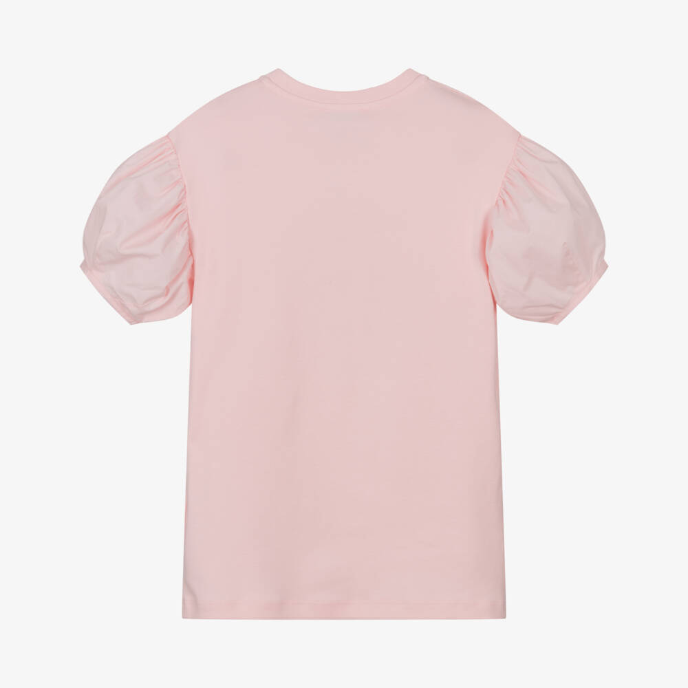 KENZO KIDS-Girls Soft Pink Floral Dress | Childrensalon Outlet