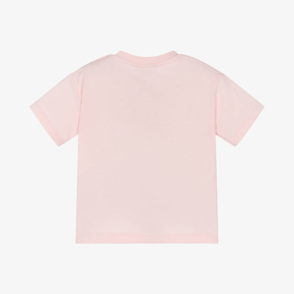 KENZO KIDS-Girls Soft Pink Floral Tee | Childrensalon Outlet