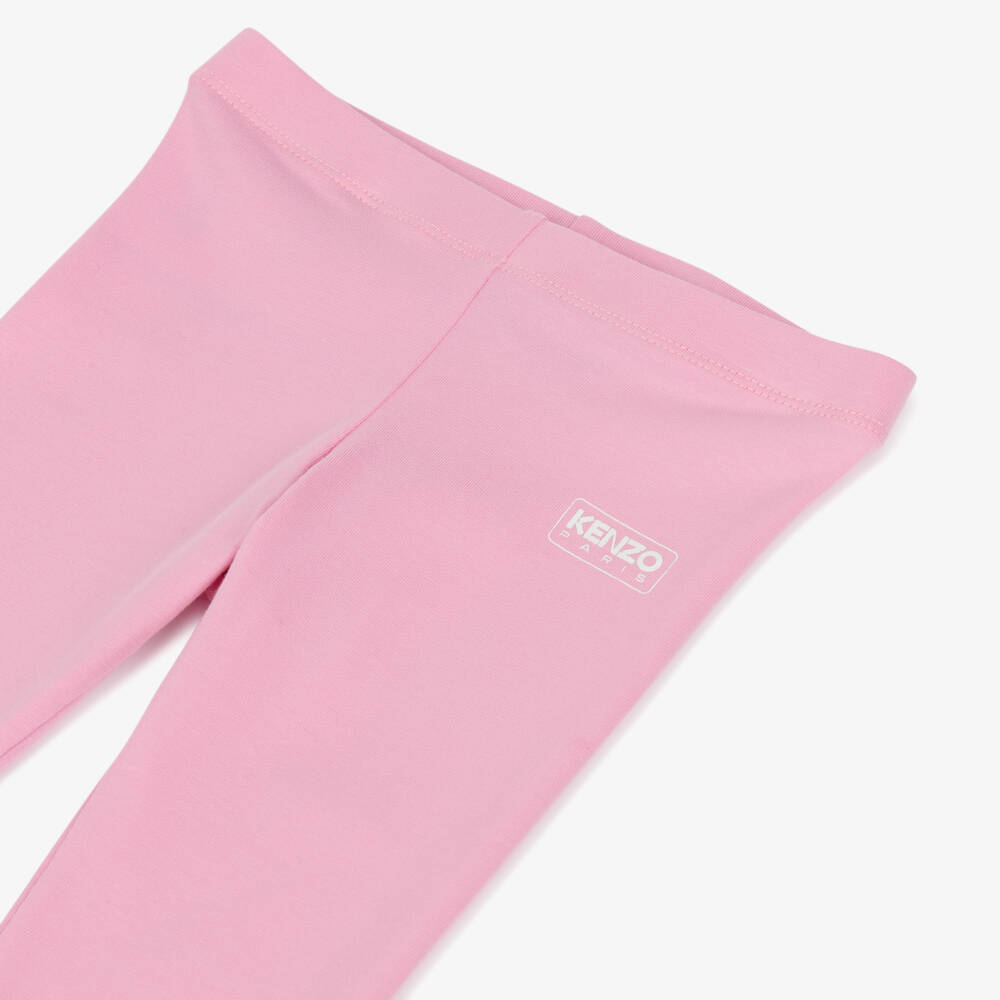KENZO KIDS-Girls Soft Pink Jersey Pants | Childrensalon Outlet
