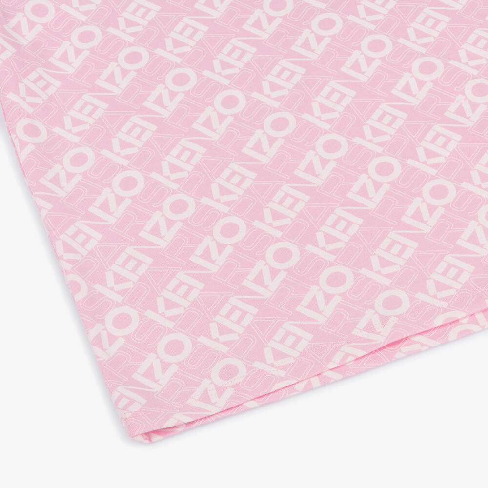 KENZO KIDS-Girls Soft Pink Logo Tee | Childrensalon Outlet