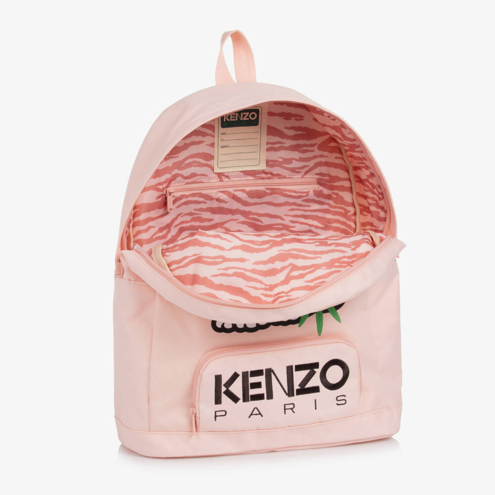 KENZO KIDS-Мягкий розовый рюкзак с тигром для девочек | Childrensalon Outlet