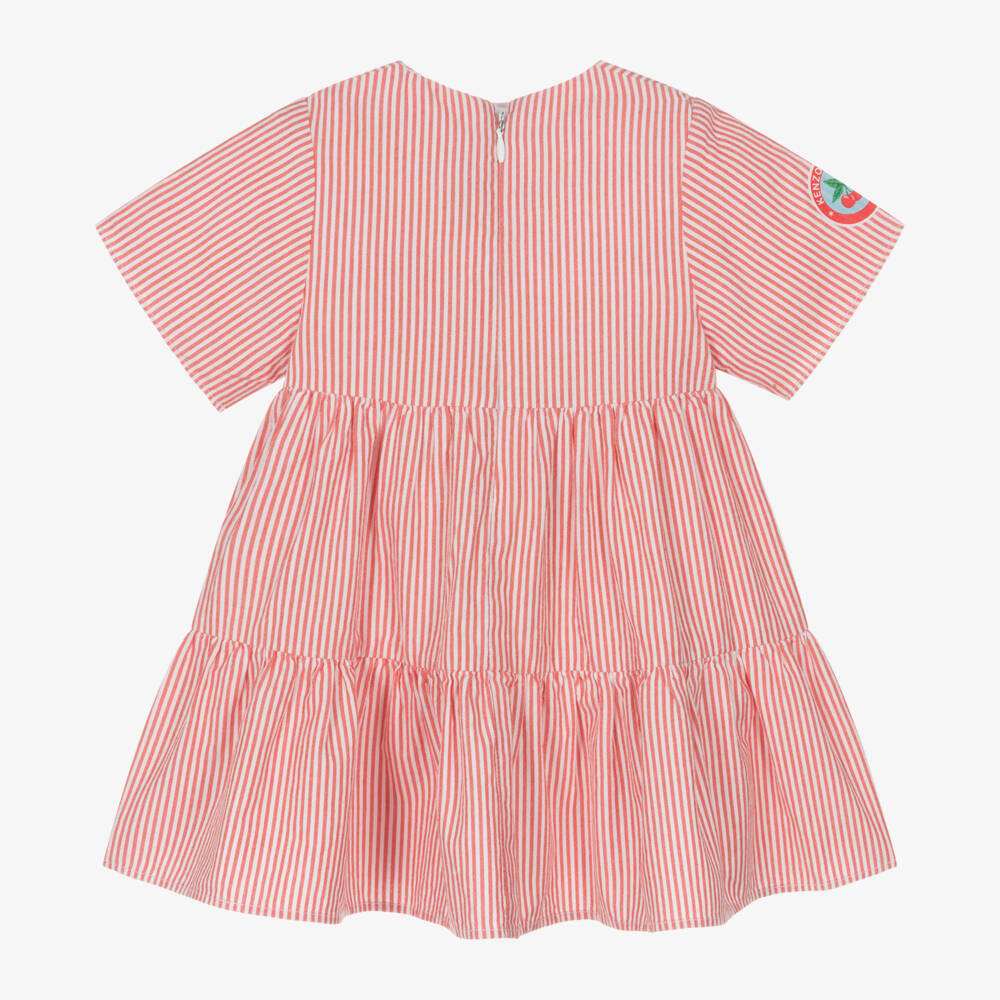 KENZO KIDS-Платье в полоску с фруктовым узором для девочек | Childrensalon Outlet