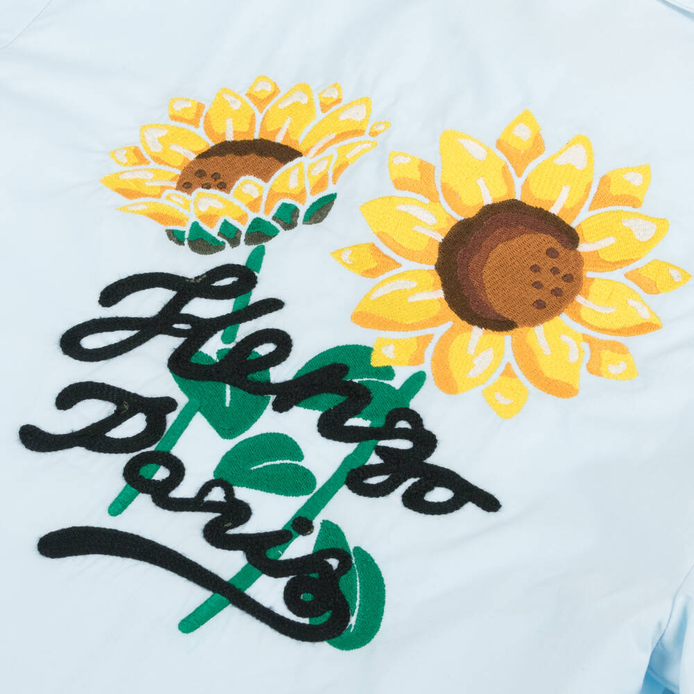 KENZO KIDS-Хлопковый топ Sunny Blossom для девочек | Childrensalon Outlet