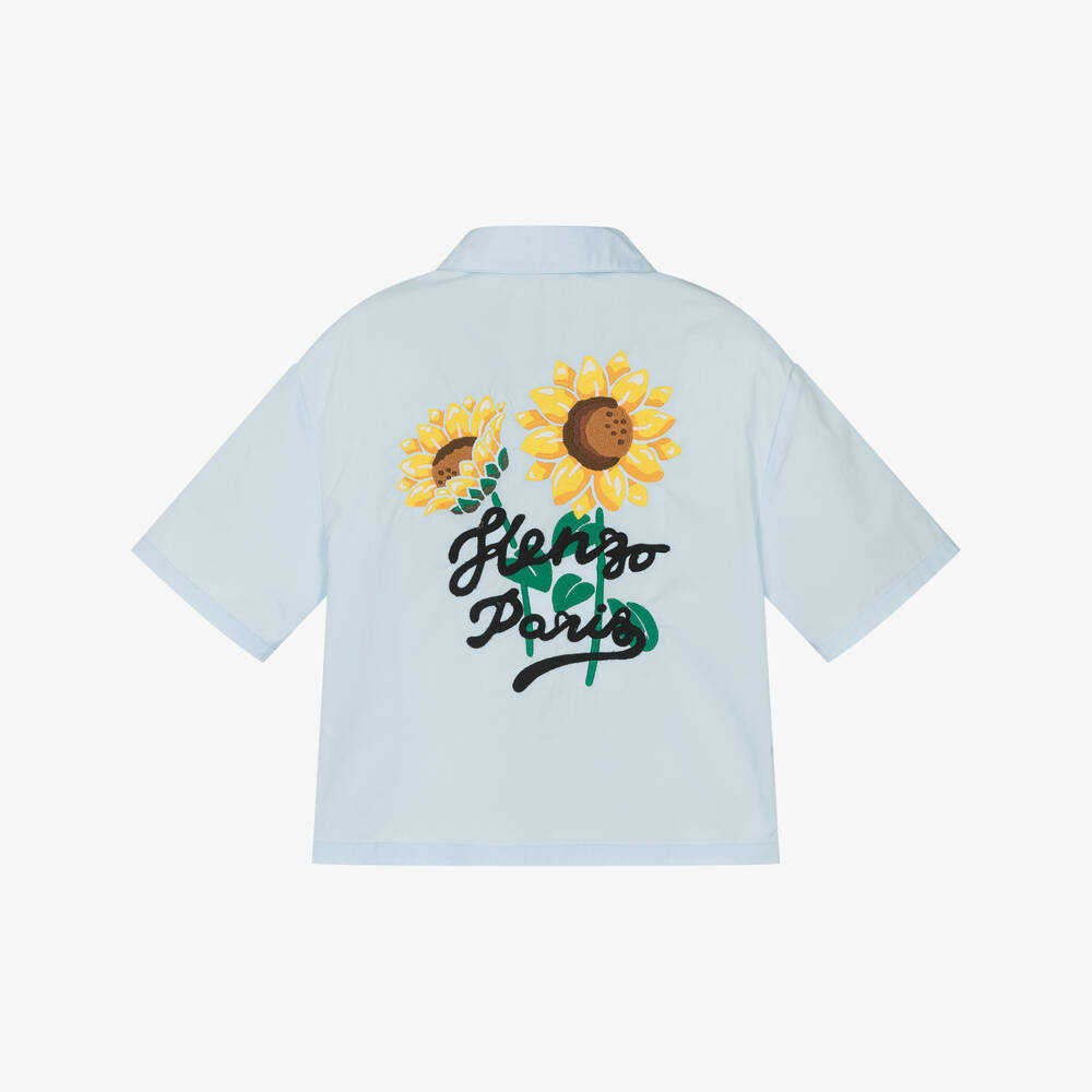 KENZO KIDS-Хлопковый топ Sunny Blossom для девочек | Childrensalon Outlet