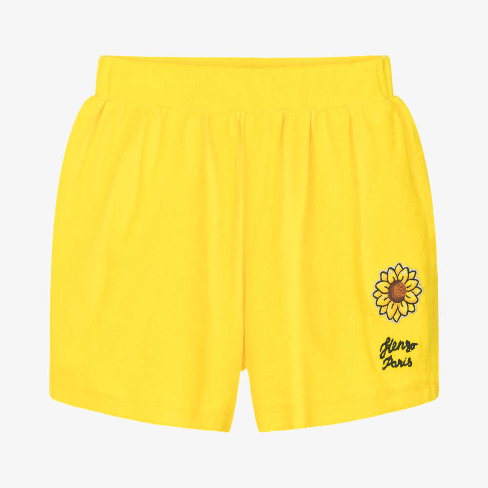 KENZO KIDS-Шорты из махровой ткани с подсолнухами для девочек | Childrensalon Outlet