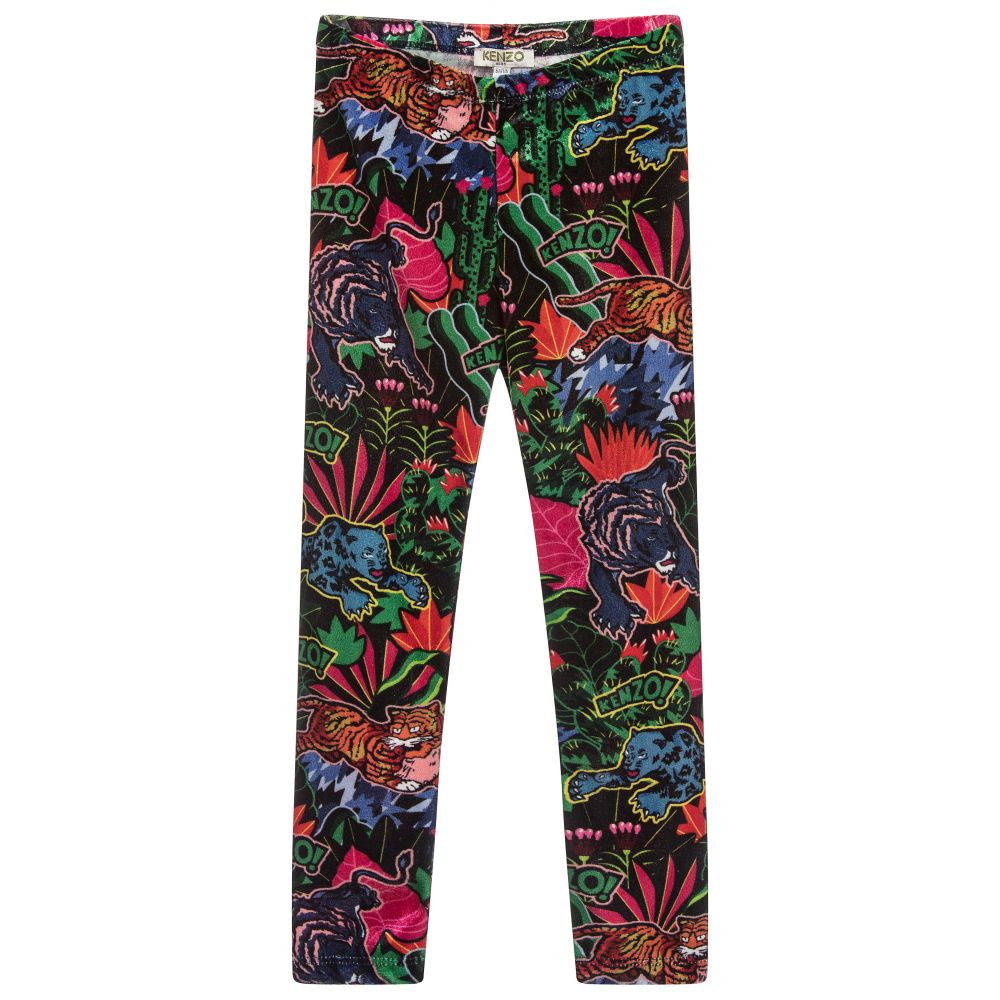 KENZO KIDS - Girls Velvet Leggings | Childrensalon