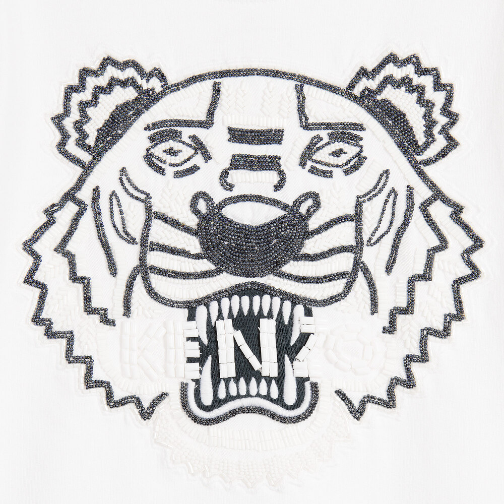 Kenzo black and white sweatshirt discount
