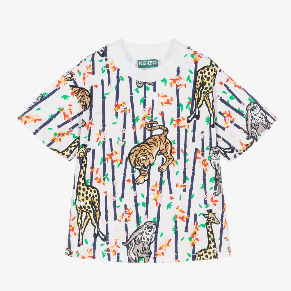 KENZO KIDS - Weißes Baumwoll-T-Shirt (M) | Childrensalon