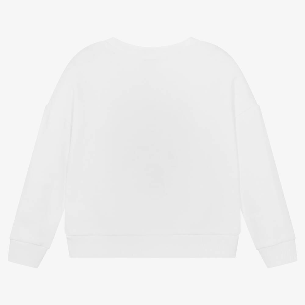 KENZO KIDS-Белый хлопковый свитшот с тигром | Childrensalon Outlet