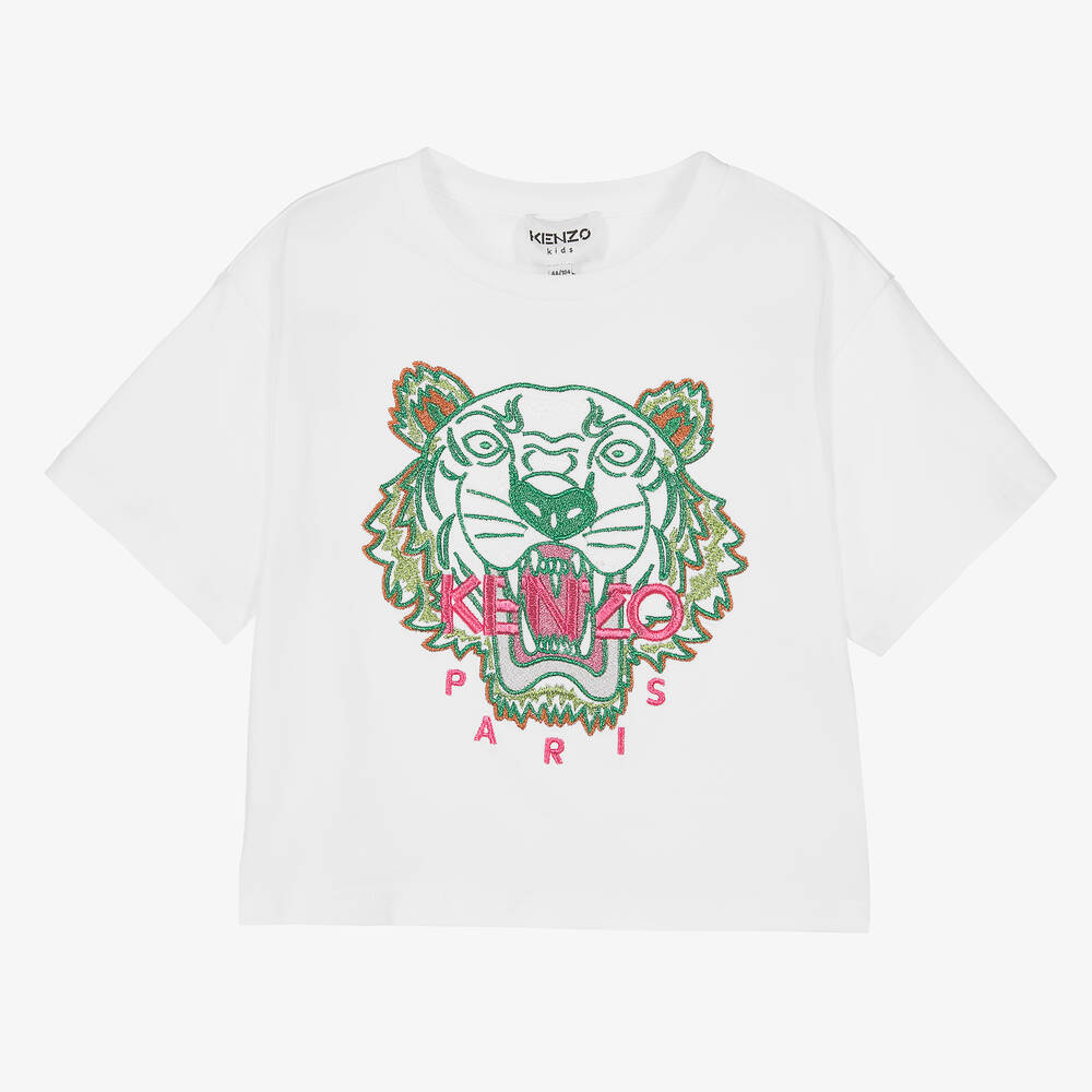 Kenzo t shirt white tiger cheap
