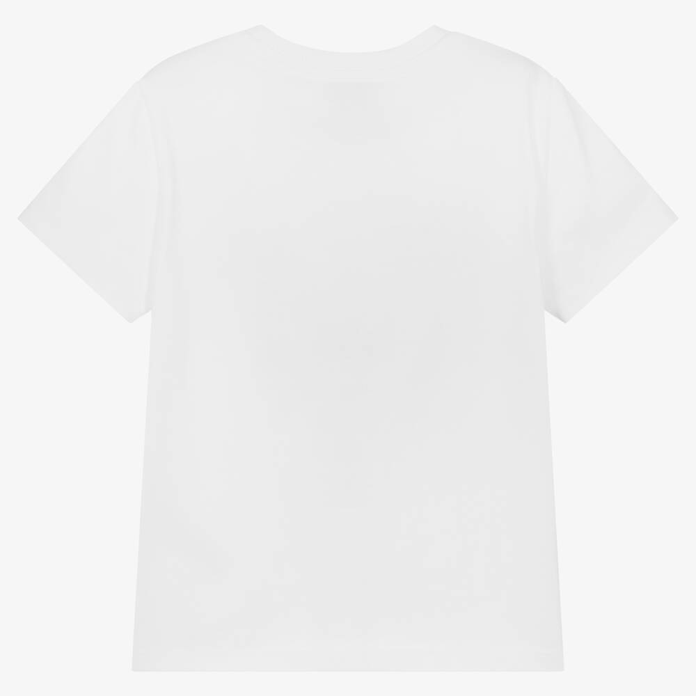 كينزو كيدز-تيشيرت قطن عضوي لون أبيض للبنات | Childrensalon Outlet